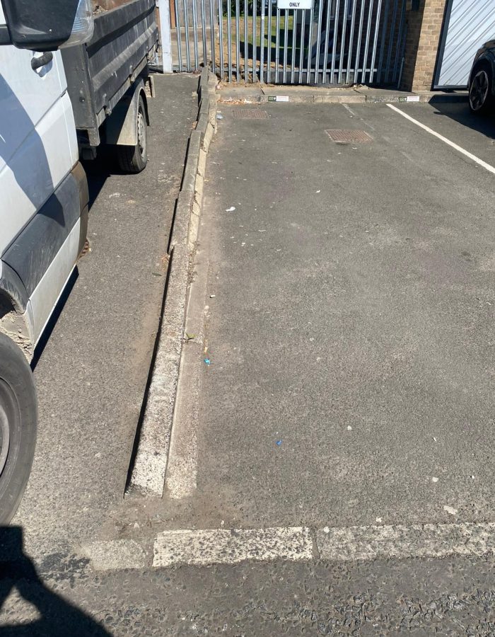 curb before